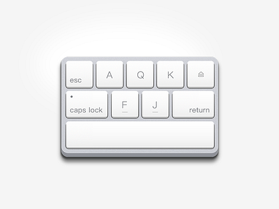 Apple Mini Smart Keyboard icon keyboard realistic