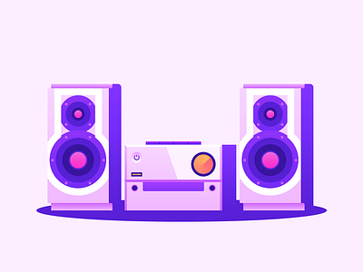 Sound 2d icon illustration sound