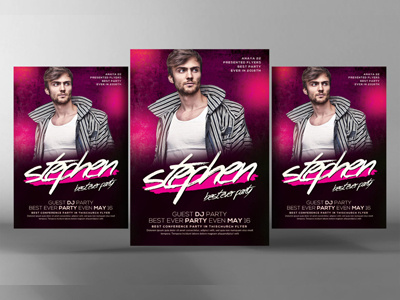 Dj Guest Party Flyer business business flyer clean company corporate business flyer dj guest party flyer