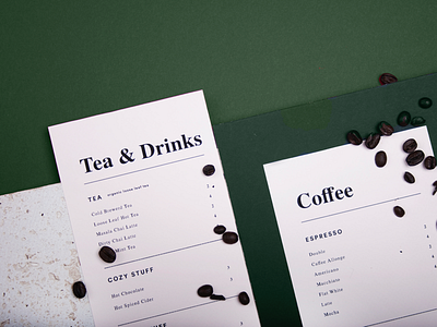 Paprotka / Branding bistro branding cafe coffee coffeshop green identity menu restaurant