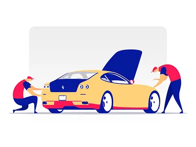 Ferrari design ferrari illustration vector