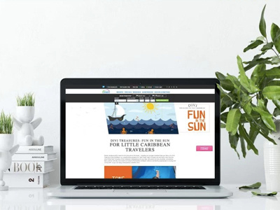 Kids Club Landing Page kids landing page maritime octopus ship ui