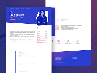 Personal resume branding cv personal portfolio resume