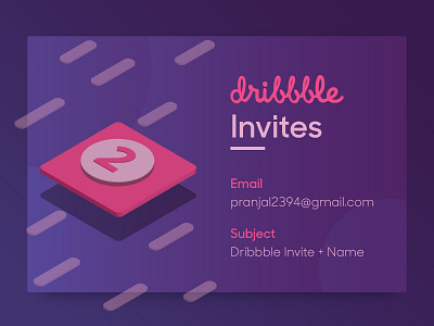 Dribbble Invite draft dribbble illustration invite isometric player