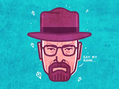 Heisenberg avatar breaking bad bryan cranston character heisenberg portrait vector walter white