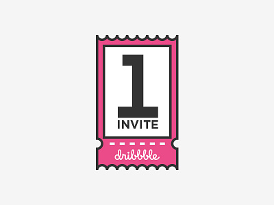 Dribbble Invite available best designer draft dribbble illustration invite number purple shot ticket vector work