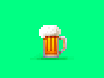 Pint art beer cup digital oldschool pixel pixelart quepyk sketch