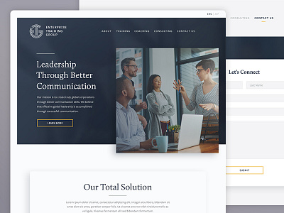 Business Communication Website Design ui design uiux design web design