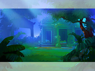 Forest app illustration background. game background character design. mobile game crow drawing game character hidden object game illustration landscape sketch spine animation ui