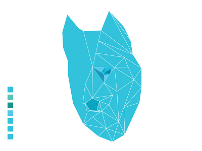 Low polygon dog illustration (For Fun) animal dog illustration low poly polygon