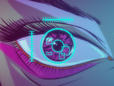 All About The Waiting Render all about waiting eye high tech illustration music video