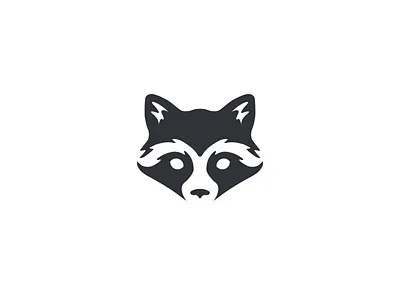 Raccoon animal face negative space negative space rabbit raccoon rocket rocketraccoon simple trash panda