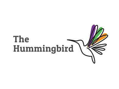 The Hummingbird bird birds colobri colors fly flying hummingbird logo