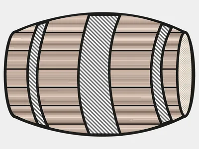 Barrel barrel colours drink flat fun illustration line point simple