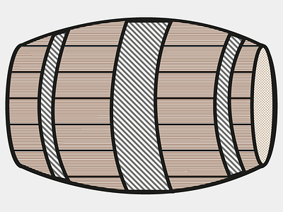 Barrel barrel colours drink flat fun illustration line point simple