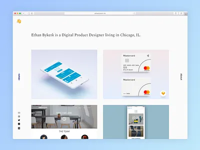 Personal Portfolio minimal personal portfolio portfolio sans serif serif sketch ui ux web web design