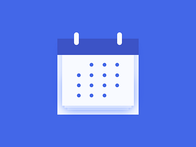 Calendar Icon blue clean graphic design illustration uw stout