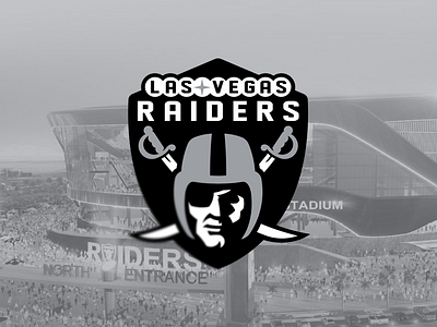 Las Vegas Raiders concept football logo lv nfl oakland sports