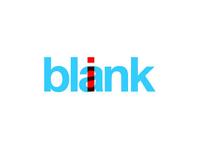 blink blank helvetica typography