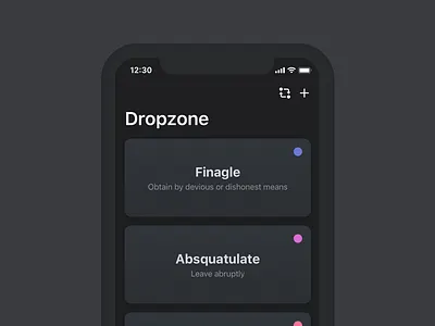 Dropzone mobile automation dark ui drag and drop dropzone ios 11 iphone x workflow