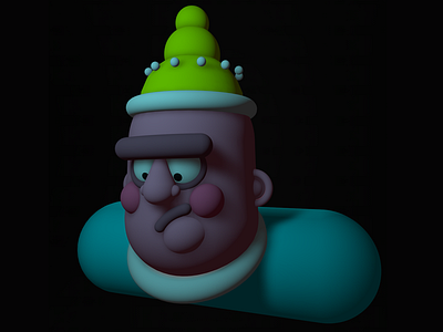 Clown c4d cartoon character cinema4d illustration