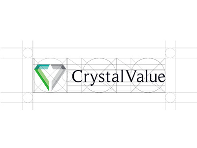 Crystalvalue Grid 2 collection crystal grid identity logo symbolmark value