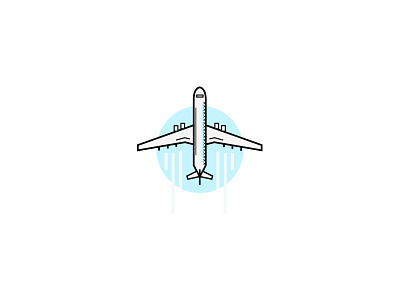 Plane illustration logo plane