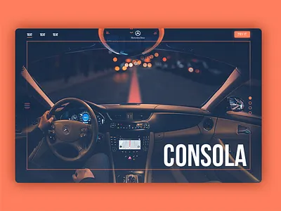 Consola car navigation
