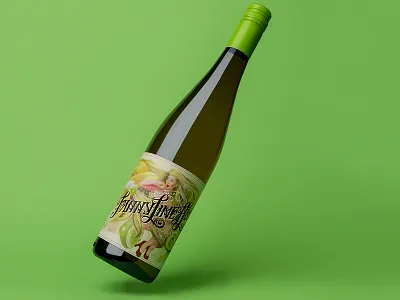 Fanny Limehead Riesling beverage bottle branding label lettering logo packaging wine