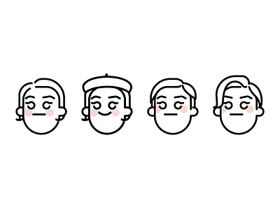 Be252_Keem artwork character icon illustration line drawing outline vector