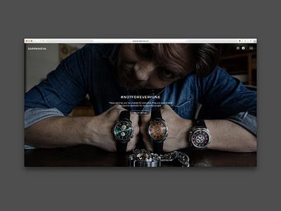 Sarpaneva Watches finland helsinki responsive design ui design ux design watches web design website