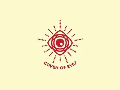Coven Of Eyes branding cult illustration logo mark stamp vector witch