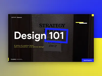 Design 101 @ Datarave data visualization dataviz keynote midlands police service design slide west