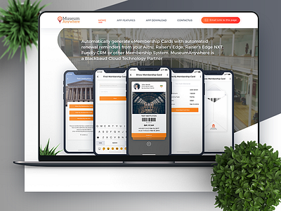 eMembership Card LandingPage landingpage ui webdesign