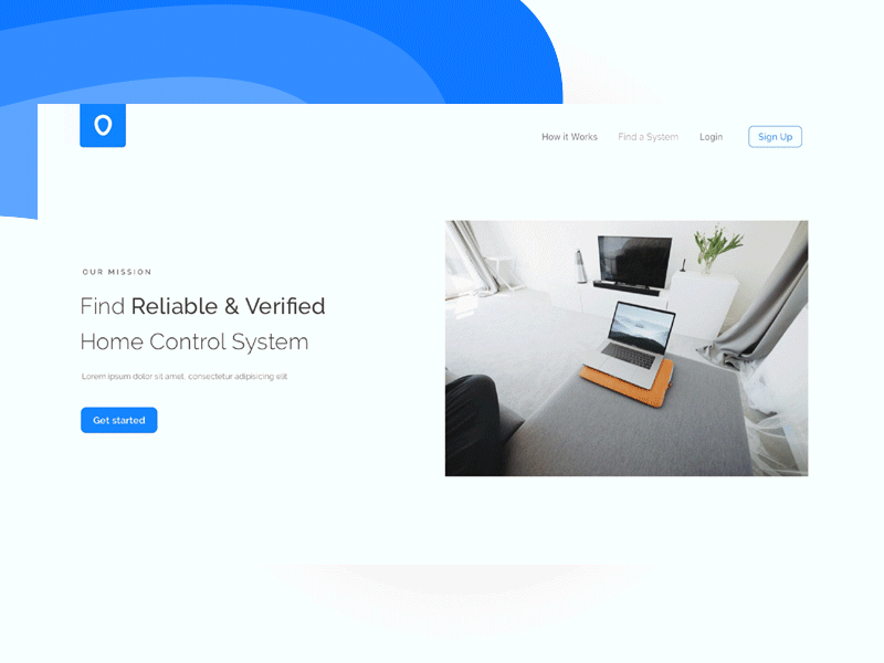 Home Control system - animation animation design parallax principle smoth system ui user interface ux web website workflow