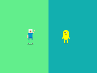 Adventure Time adventure time cartoon network fan art finn the human flat design jake the dog