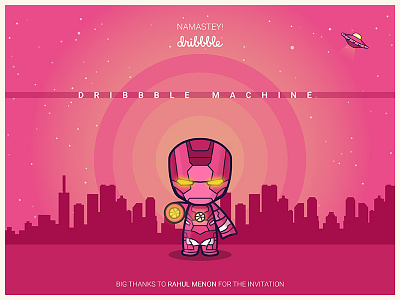 Dribbble Machine 2018 charachter creative debut design first shot graphic illustration illustrator iron man photoshop war machine