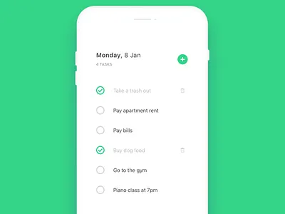 Todo app app clean design ios minimal todo ui user interface ux