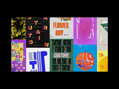 Year In Review 2017 art direction brockhampton graphic design gucci mane lil peep nerd pharrell poster sampha tyler the creator typography vince staples