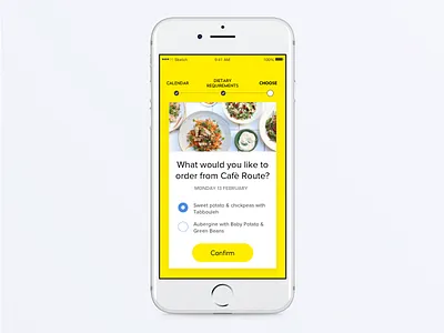 Choose your meal employee food meal restaurant