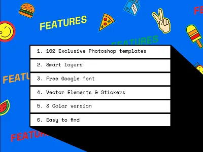 Mono Social Media Kit. Features blog color facebook icons instagram kit lifestyle model social media template web