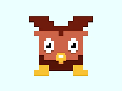 8-bit Owl 8 bit 8 bit emoji animal owl retro