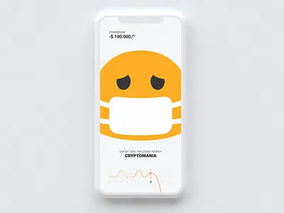 Cryptomania bitcoin clean cryptocurrency etherium flat ios iphone light ui ux