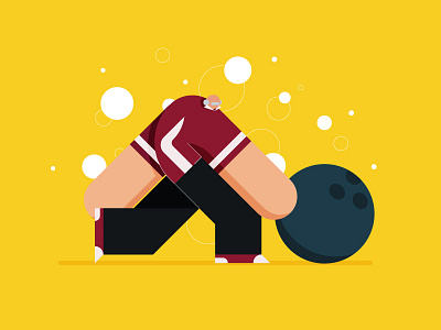 Big Buds Bowling ball big buds bowling character illustration lanes sports vector