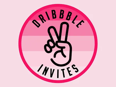 2 Invites design dribbble invites