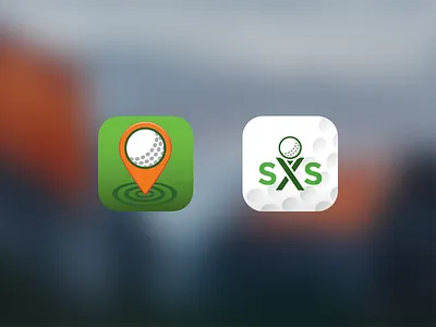 Swing by Swing Golf app icon flat golf icon ios sketch swing ui