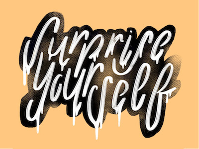 Surprise Yourself design graphic design hand done type procreate typography