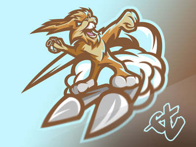 Rocket Rab illustrator rabbit rocket vector