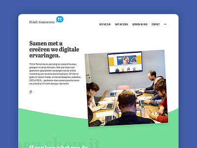 Think Tomorrow 🎉 agency in the browser redesign