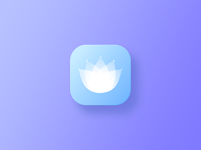 DailyUI #005 - App Icon 005 app calendar challange dailyui icon lotus woman